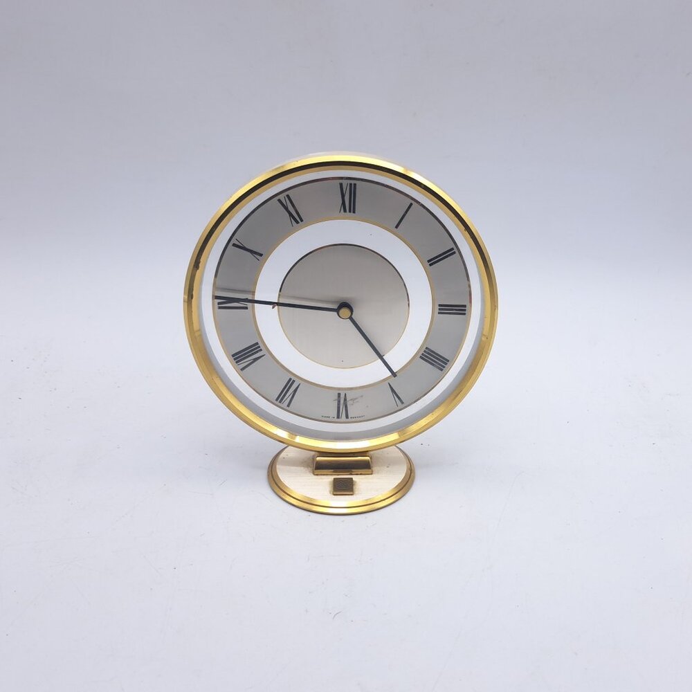 General Electric Brass Clock Made in Germany -Working
